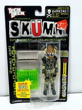 Tech Deck Skumm Super kinetic Ultra Magnetic Men Figure 12 Joints Ram Head